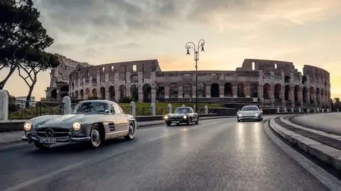Mercedes celebra 140 anos na 1000 Miglia com 300 SL de corrida e Classe S